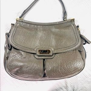 COPY - Coach Grey Leather Purse / Handbag - Large size